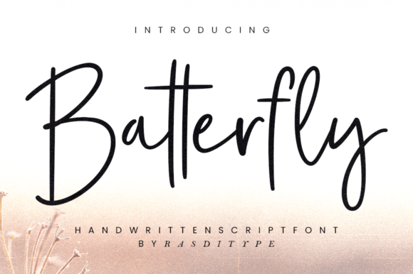 Batterfly: A Handwritten Font That Feels Like a Signature
