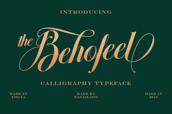 Behofeel: A Refined Script Typeface for Digital Branding