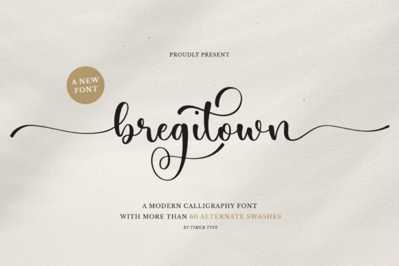 Bregitwon: A Modern Script Font That Earns Its Elegance