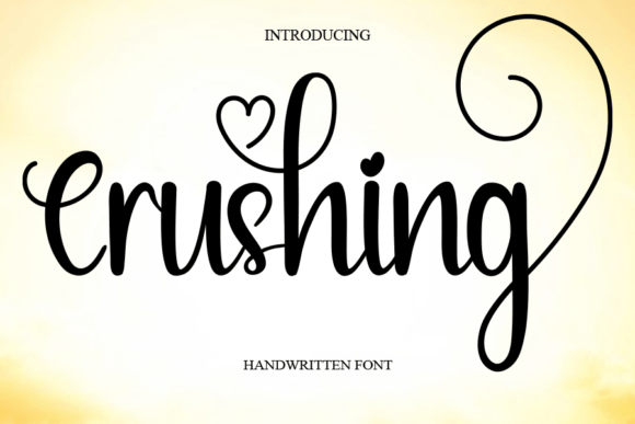 Crushing: A Romantic Script Typeface for Digital Branding