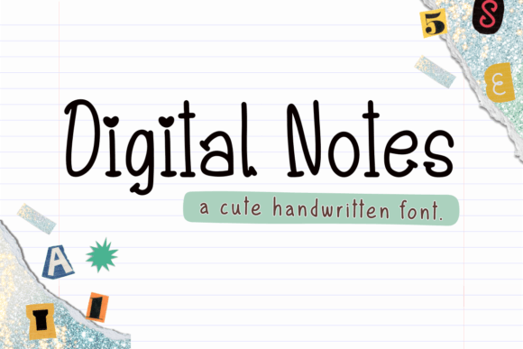 Digital Notes Font: A Handwritten Charm for Makers