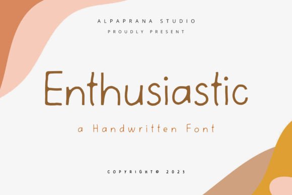 Enthusiastic: A Friendly Handwritten Font for Digital Branding