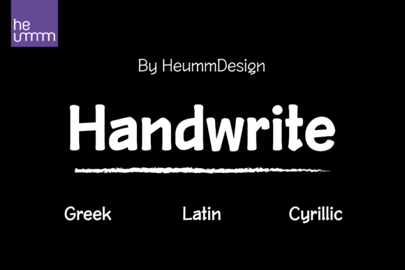 Hu Handwrite: A Friendly, Bold Handwritten Font for Real Brands