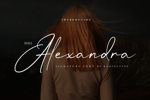 Mrs Alexandra: A Delicate Script Font for Handmade Elegance