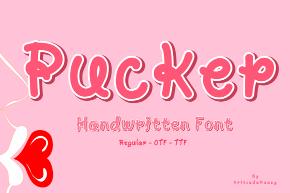 Pucker Handwritten Font for Cheerful, Readable Craft Projects