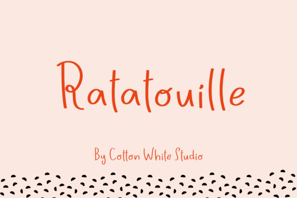 Ratatouille: A Handwritten Font That Makes Your Brand Feel Human