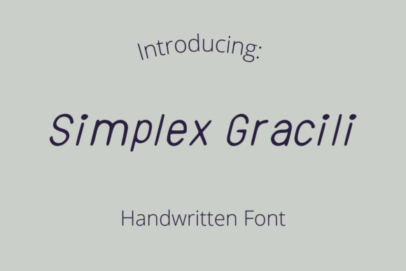Simplex Gracili: The Friendly Script Font That Makes Your Brand Feel Like Home