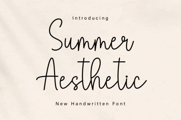 Summer Aesthetic: A Handwritten Script Font That Feels Like Sunlight