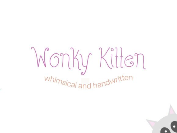 Wonky Kitten: A Playful Script Font That Feels Like Hand-Drawn Joy